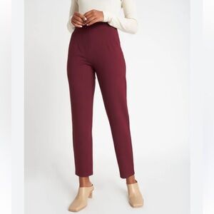 Women 6 ’Kit and ace’ Heathered burgundy-stretch pull on pants w/pockets